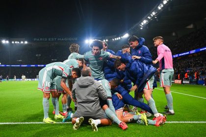 Atletico celebrate victory of PSG