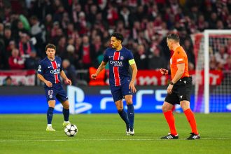 Bayern/PSG - Marquinhos tackles the referee and raises concerns