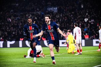 PSG/Monaco - Kvaratskhelia savors his goal and victory  