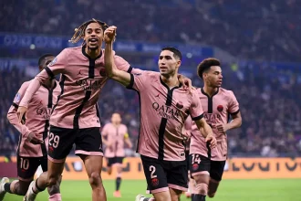 Lyon/PSG - Hakimi explains his celebration at Groupama Stadium  