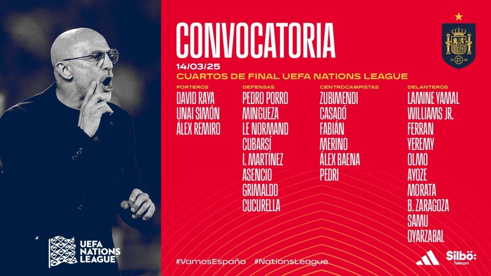 Spain's list for the March break, including 1 PSG player  