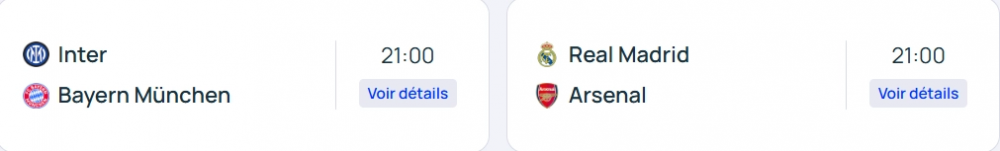 Champions League - The schedule for the quarter-final second legs  