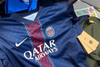 PSG's 2025-2026 home jersey unveiled in a picture!  