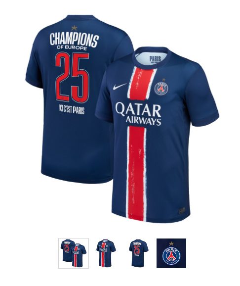 Official - PSG unveils a collector's jersey with a star  