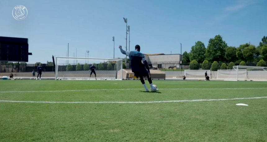 PSG/Inter Miami training and press briefing on video  