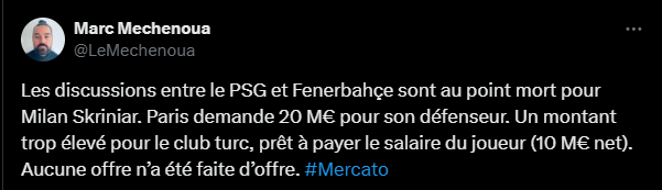 Transfer PSG - A €20 bad million surprise!  