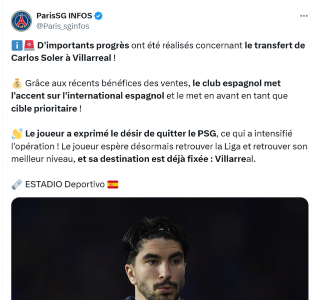 Transfer - Finally a breakthrough for a PSG unwanted!  
