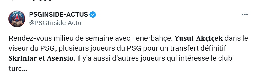 Transfer - Upcoming meeting for a PSG target  