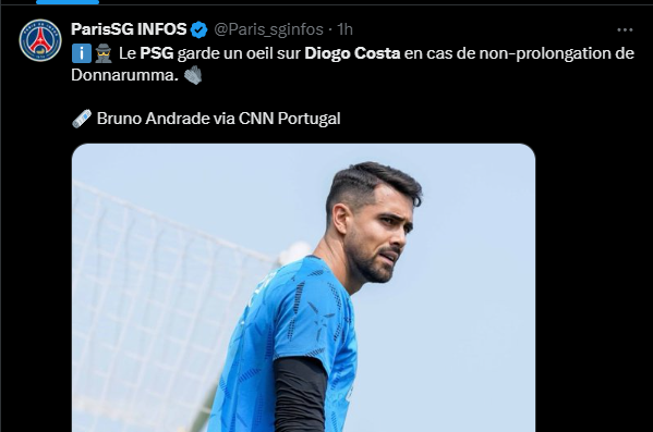 Transfer – PSG in the race with Manchester City for Diogo Costa ?  