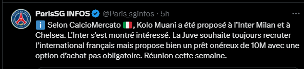 Transfer - Kolo Muani, decisive meeting scheduled for this week!  