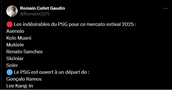 Transfer - The list of players that must or could leave PSG!  
