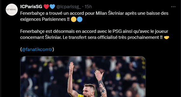 Transfer – PSG on the verge of completing a transfer!  