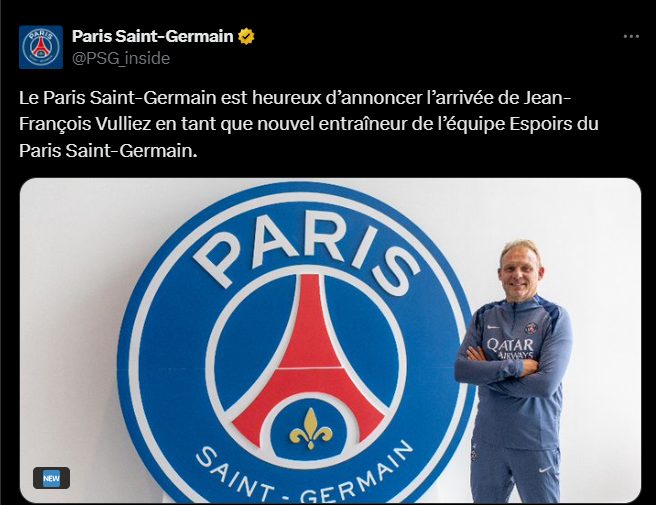 Official - PSG sign new coach! Official - PSG sign new coach!