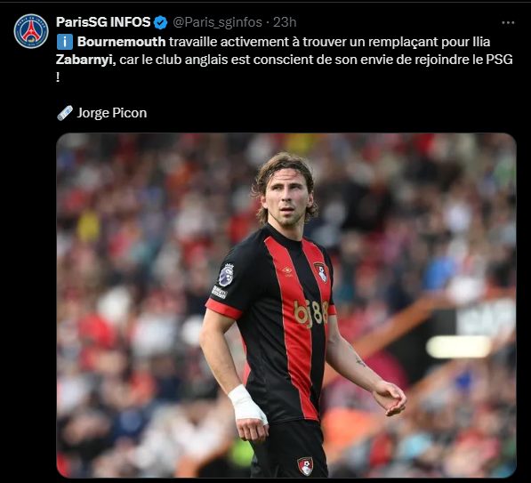 Mercato - Zabarnyi at PSG, there's a hint! Mercato - Zabarnyi at PSG, there's a hint!