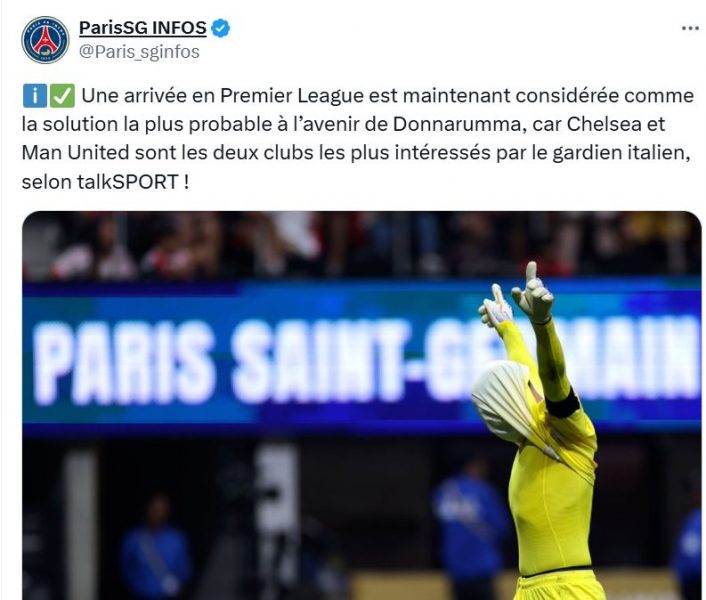 Transfer – Donnarumma pushed into the Premier League, it's confirmed!  
