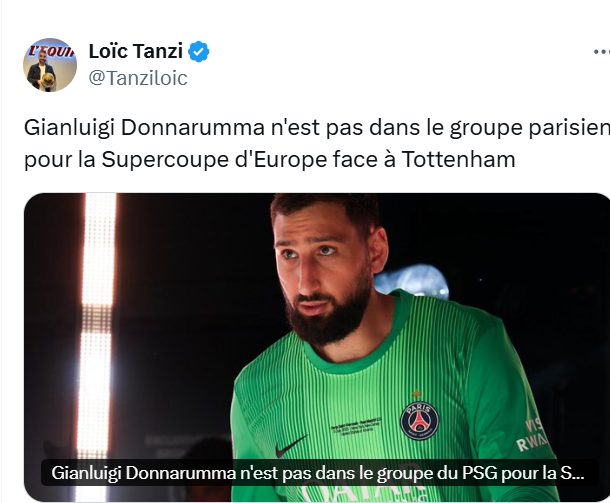 Donnarumma excluded from the squad, PSG's brutal decision!  