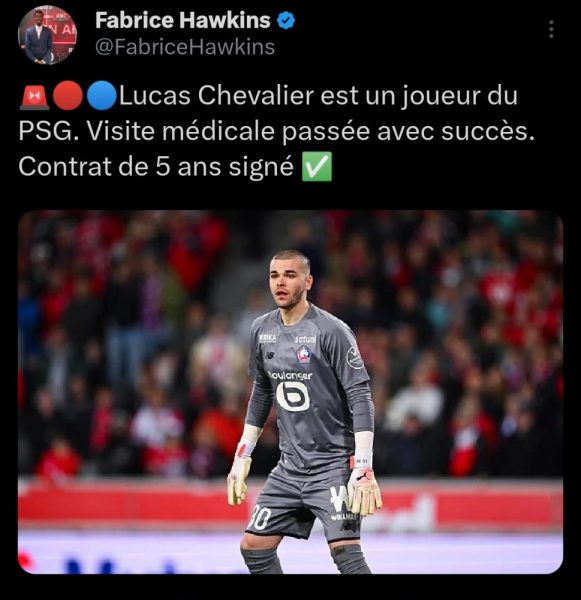 Transfer – Chevalier signed his contract at PSG !    