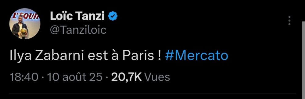 Transfer PSG – Zabarnyi has arrived in Paris!  