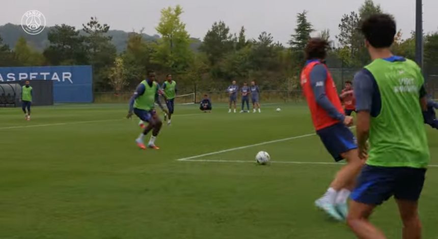 Relive Wednesday's PSG training session in video  