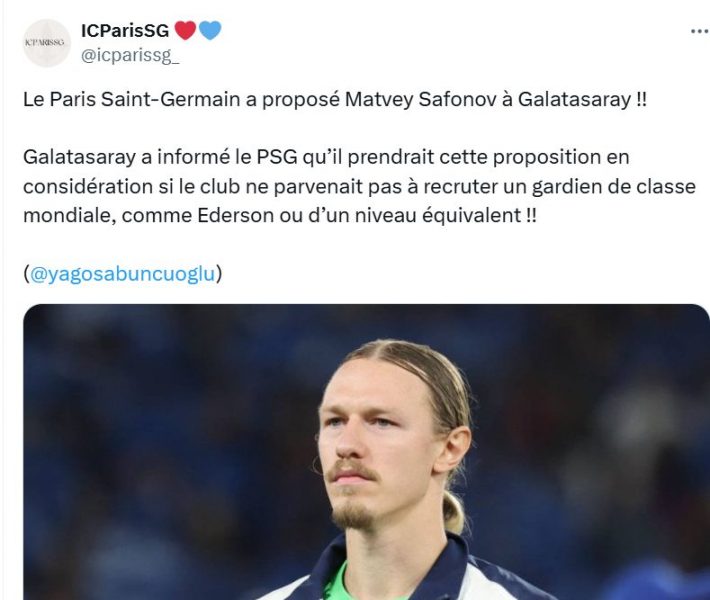 PSG Transfer – Safonov pushed out and offered to a European club  