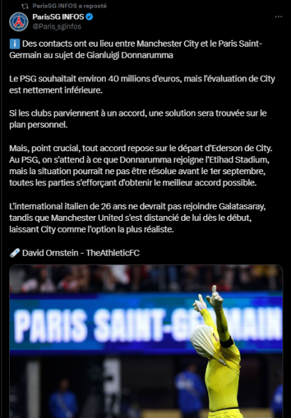 Transfer – Donnarumma and Manchester City: an update on a complicated situation  