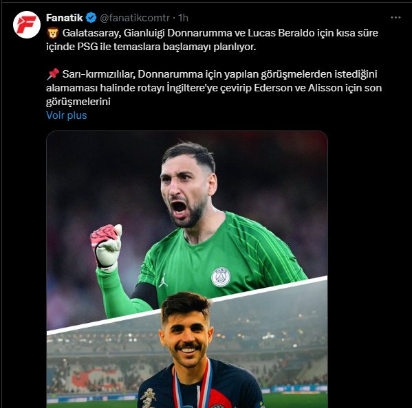 Transfer – Galatasaray in action for 2 PSG players!  