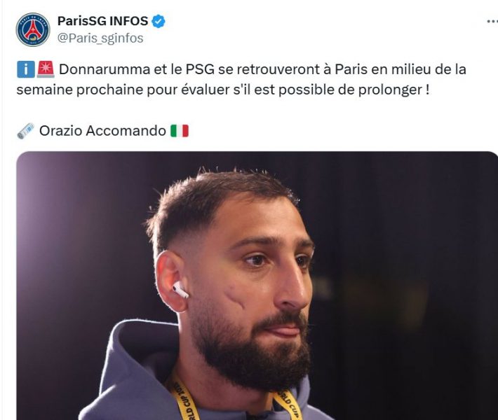 Transfer – Surprise, Donnarumma will talk to PSG about an extension  