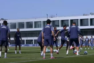 PSG players' return to training on video!  
