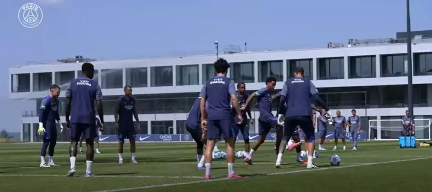 PSG players' return to training on video!  