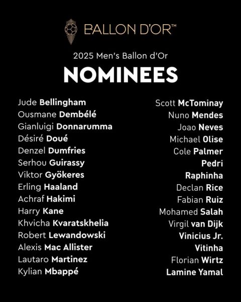 The list of 30 nominees for the 2025 Ballon d'Or: PSG breaks a record!  