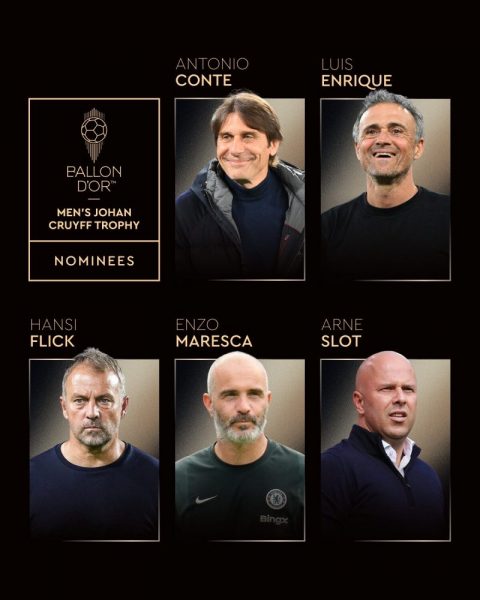Johan Cruyff Trophy 2025 - Luis Enrique among the 5 nominees!  