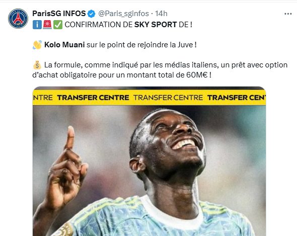 Transfer – PSG has reached an agreement worth 60 million euros!  