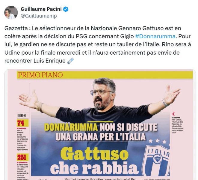 Donnarumma out of the picture, Gattuso is furious!  