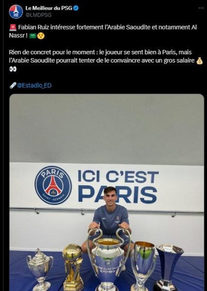 Transfer – Saudi Arabia makes a move for a PSG key player!  