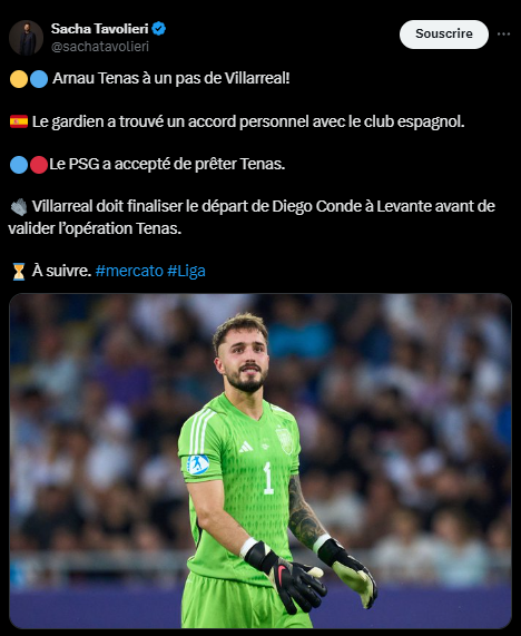 PSG transfer – Tenas to Villarreal with a surprising deal?  