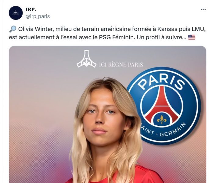Transfer – Surprise recruit from the USA on trial at PSG  