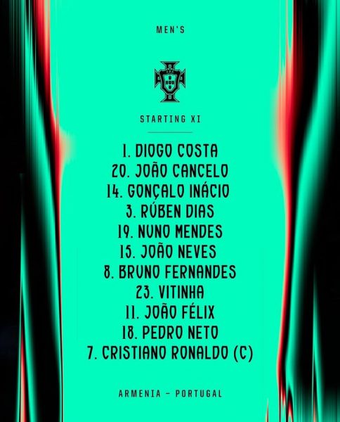 Armenia vs Portugal - The official lineups: 3 Paris players start  