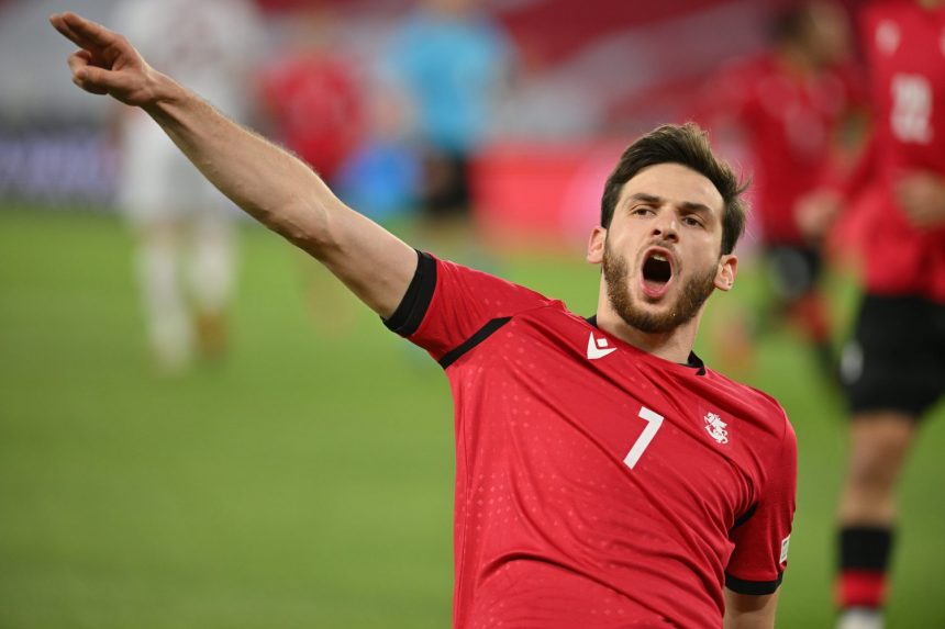 Georgia vs. Bulgaria (3-0) highlights, Kvaratskhelia scores a goal!  