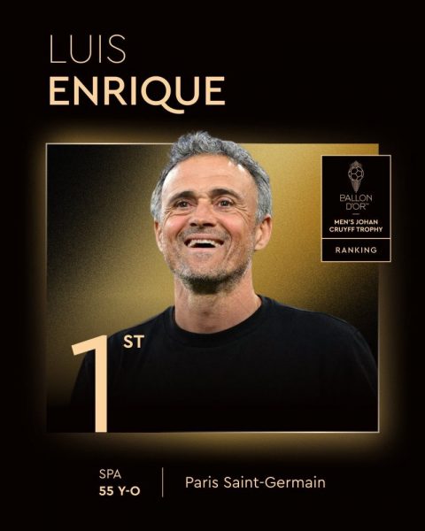Cruyff Trophy 2025 - Luis Enrique named best coach!  