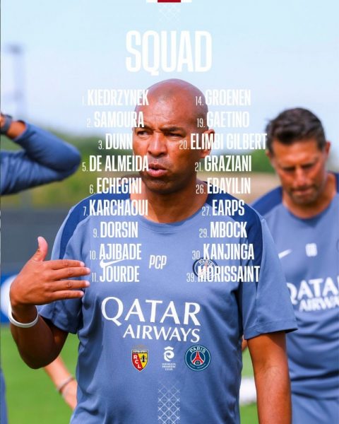Lens vs PSG – The Paris squad Lens vs PSG – The Paris squad
