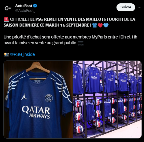 PSG – An historic jersey makes its big comeback on Tuesday!  