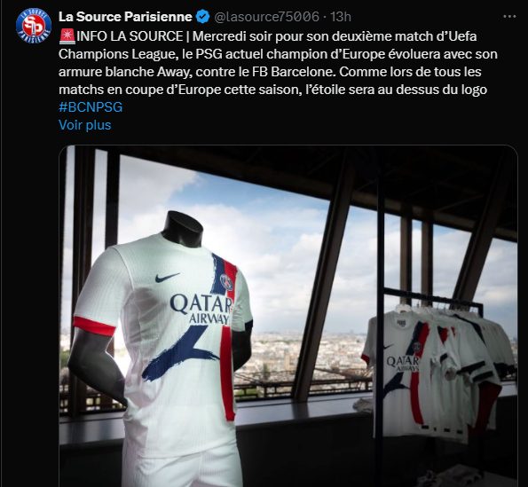 Barcelona vs PSG – We know which jersey Paris will wear  