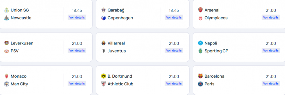 Champions League - Fixtures for Matchday 2 of the group stage  
