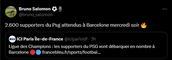 Barcelona vs PSG – Many Paris Saint-Germain fans expected at the Montjuïc Stadium  