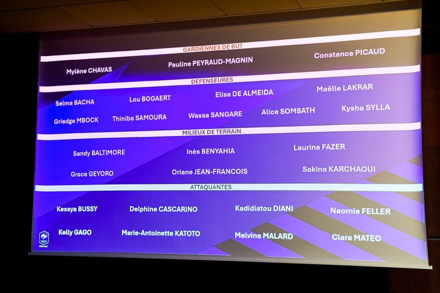 Women's – The French squad list for October, with 4 PSG players  