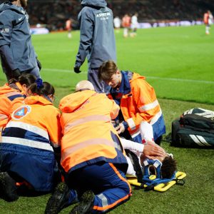 Initial indications of Doué's injury  