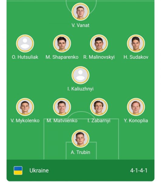 Iceland vs Ukraine - Official lineups: Zabarnyi starts  