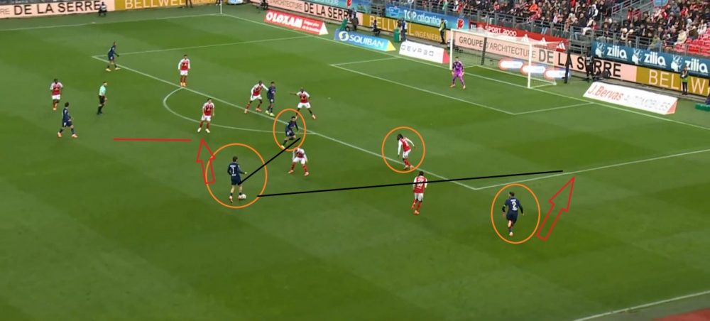 Brest vs PSG – Zaïre-Emery and key moves, analysis of Hakimi's first goal  