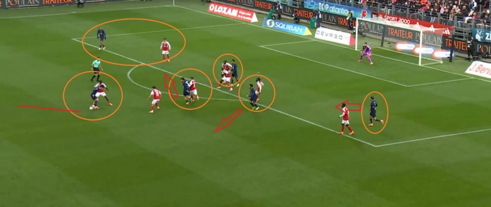 Brest vs PSG – Zaïre-Emery and key moves, analysis of Hakimi's first goal  