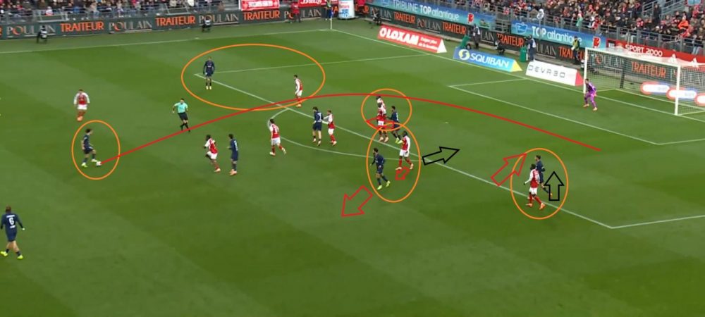 Brest vs PSG – Zaïre-Emery and key moves, analysis of Hakimi's first goal  